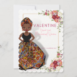 African American Valentine Card Kort