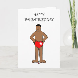 African American Valentine Male Humor Kort