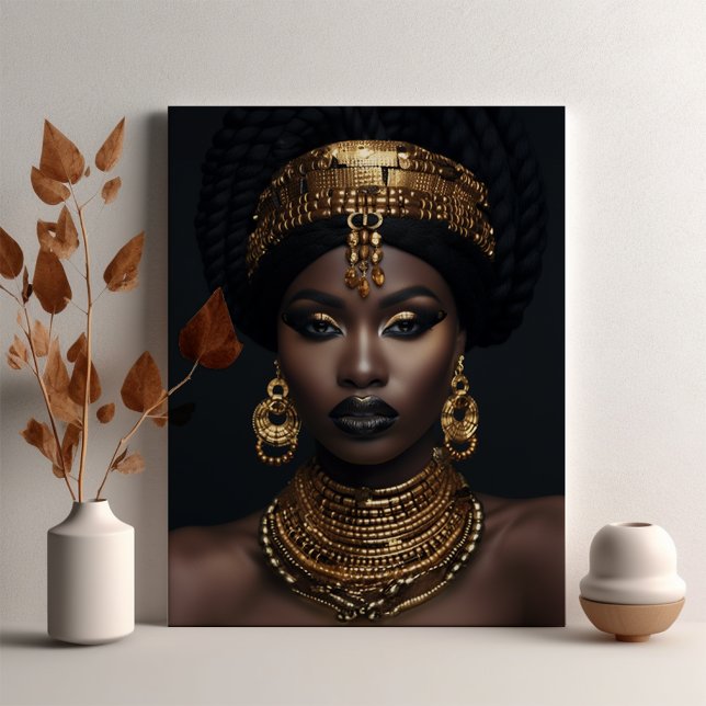African American Wall Art, Black Woman Wall Art Canvastryck (Skapare uppladdad)