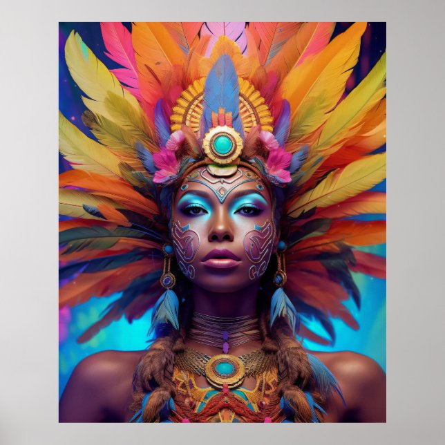African American Warrior Goddess Poster (Framsidan)