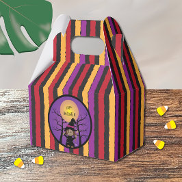 African American Witch Favor Box - Happy halloween Presentaskar