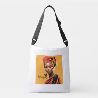 African American Woman Blsed Tote Axelväska