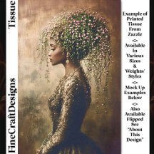 African American Woman, Floral DW7L Decoupag