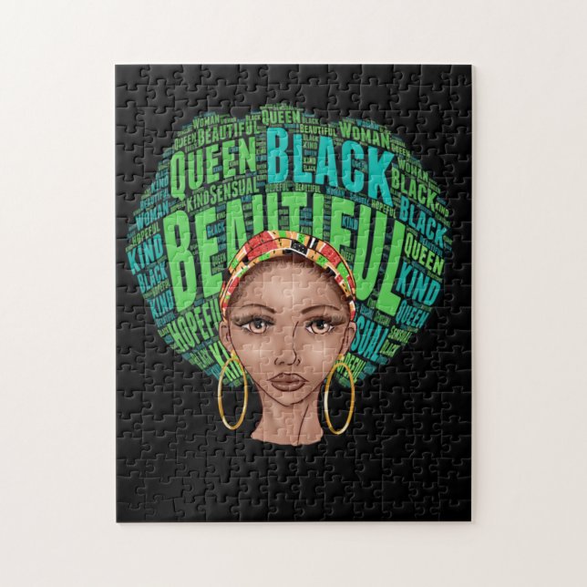 African American Woman Pussel (Vertikal)