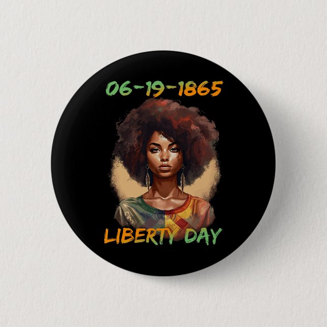 - African American Women Independence day Knapp (Framsida)