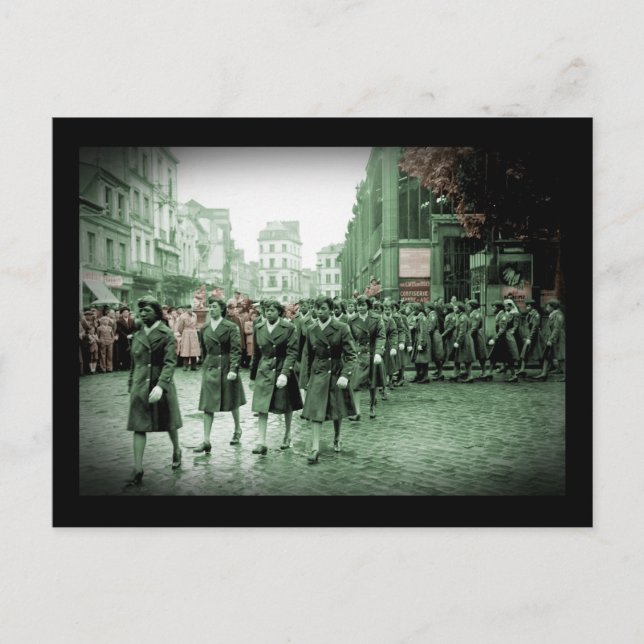 African American Women Marching Vykort (Framsida)