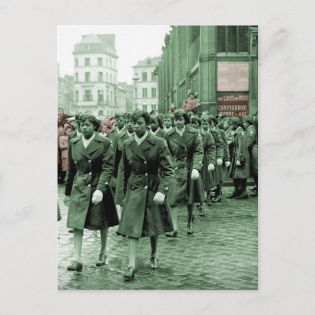 African American Women Marching Vykort (Framsida)