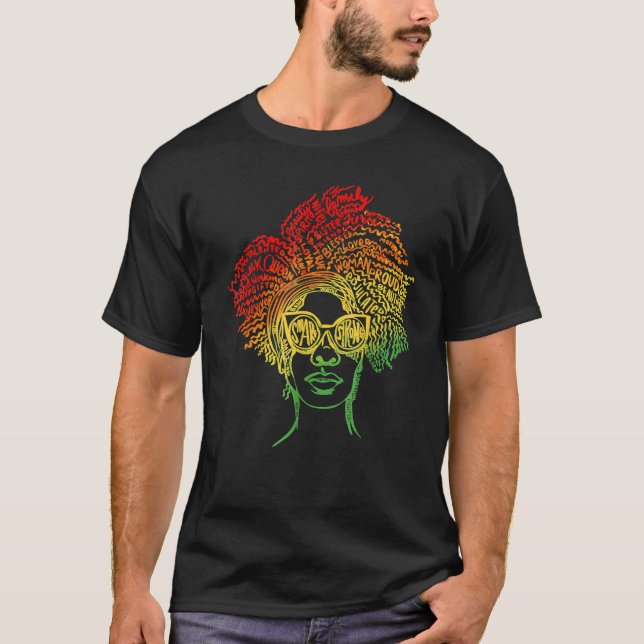 African American Women, Melanin Tee For Black Hist (Framsida)