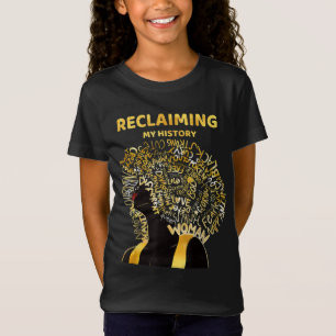 African American Women Reclaiming History Brown Gi T Shirt