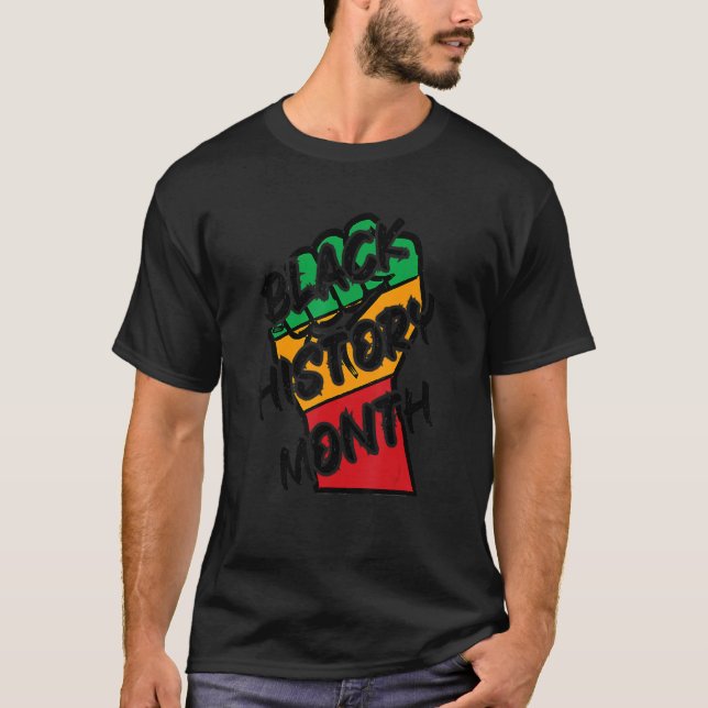 African Amerikansk historia Black American Apparel T Shirt (Framsida)