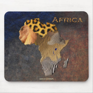 African Animal Struktur Karta i AFRIKA Wildlife Musmatta