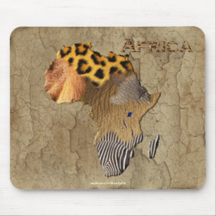 African Animal Struktur Karta i AFRIKA Wildlife Musmatta