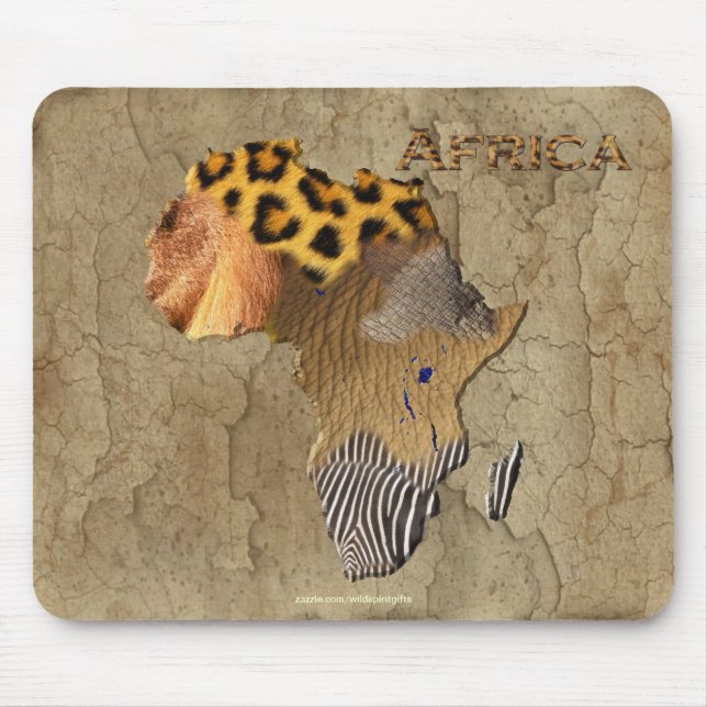African Animal Struktur Karta i AFRIKA Wildlife Musmatta (Framsidan)