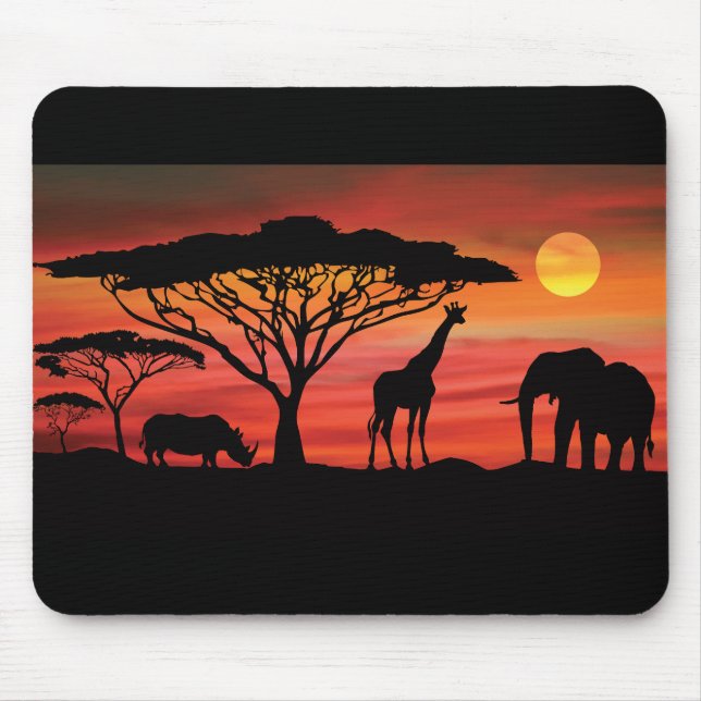 African-Animals and-Sunset Musmatta (Framsidan)