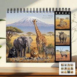 African Animals Calendar 2026 / wild Africa Kalender