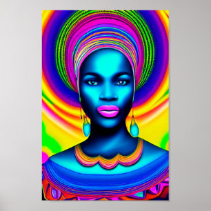 African Art Black Woman Art African Art Poster