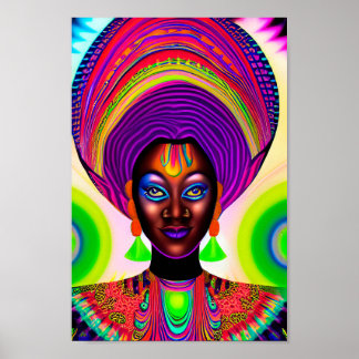 African Art Black Woman Art African Art Poster