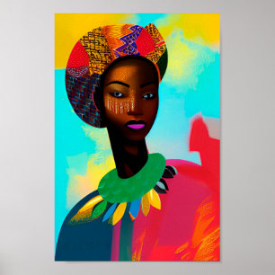 African Art Black Woman Art African Art Poster