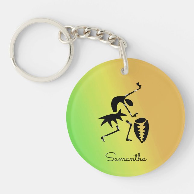 African Art, Colorful, Fantastisk Silhouette Dance (Framsidan)