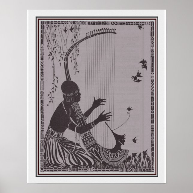 African Art Deco Print 16x20 ca. 1927 Poster (Framsidan)