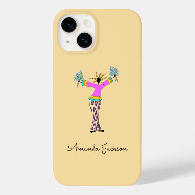 African Art, Fantastisk Dam iPhone/iPad case (Baksida)