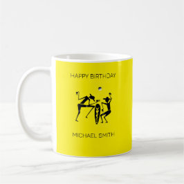 African Art Fantastisk Silhouette Dancers Kaffemugg