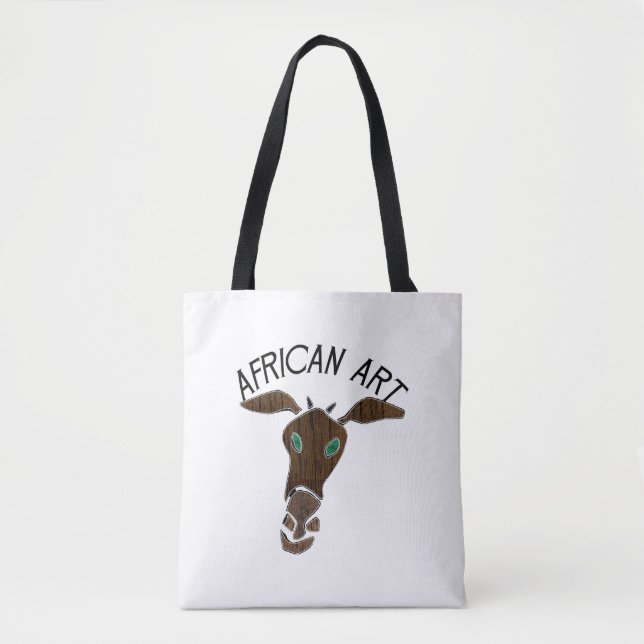 African Art Giraffe Head Tygkasse (Framsida)