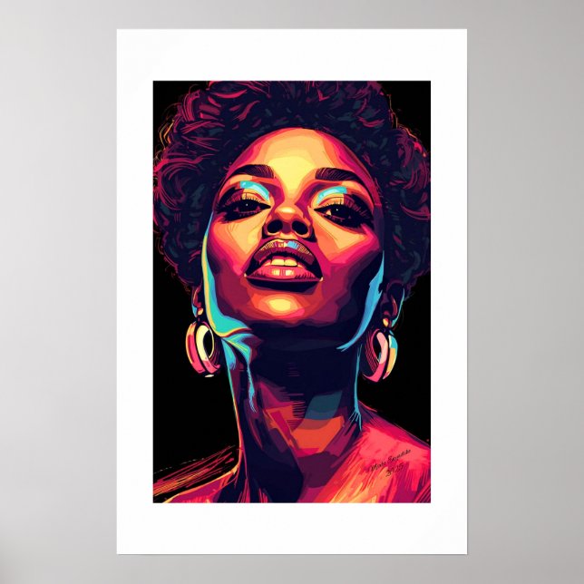 African Art Print Poster (Framsidan)