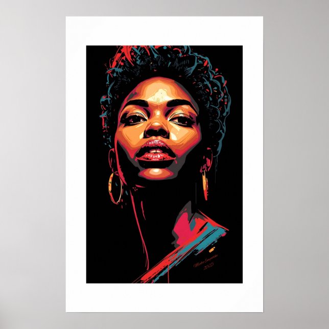 African Art Print Poster (Framsidan)