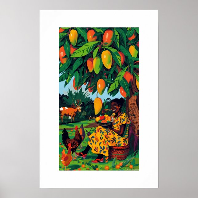 African Art Print Poster (Framsidan)