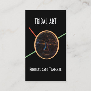 African Art Tribal Visitkort
