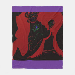 African Beastmaster Queen Fleece Blanket