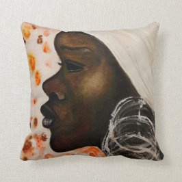 African Beauty - Watercolor Painting Kudde