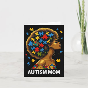 African Black Autism Mamma Afro Mor Autism Awaren Kort