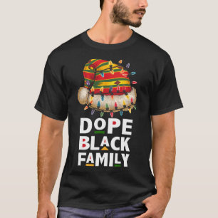 African Black Family Afro Team Santa Matching Chri T Shirt