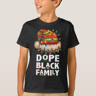 African Black Family Afro Team Santa Matching Chri T Shirt