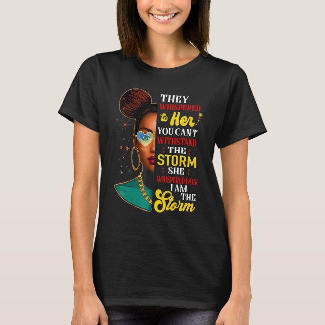 African Black History Shirts For Women I Am The St T Shirt (Framsida)