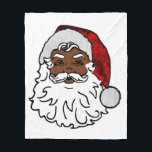 african Black Santa christmas Fleecefilt<br><div class="desc">"african Black jul",  "african christmas",  "AFRICAN Jultomten",  "African American Tomas",  "AFRICAN SANTA",  "african american jultomten",  "Black Jultomten",  "Kwanzaa"</div>