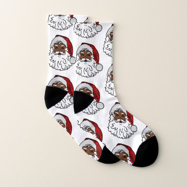 african Black Santa christmas Strumpor (Par)