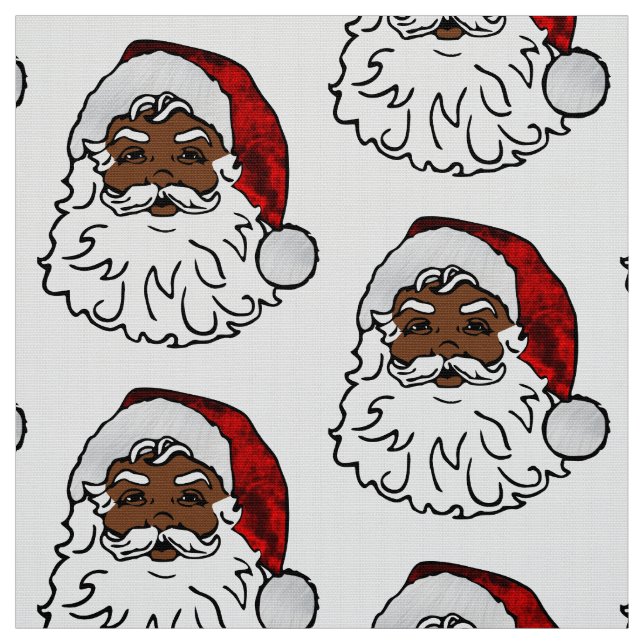 african Black Santa christmas Tyg (Provkarta)