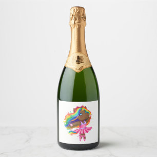 African Black Unicorn Girl Ballerina Dancing Gift
