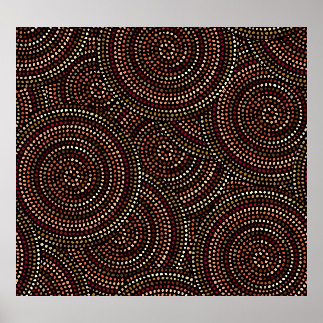 African Boho: Tribal Seamless Art. Poster (Framsidan)
