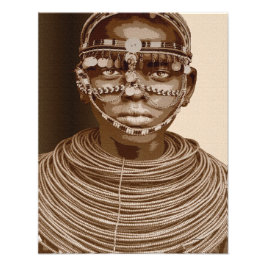 African Bride Fototryck