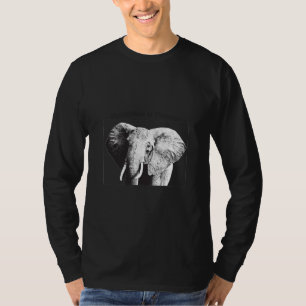 African Bush Elephant Teckning T Shirt