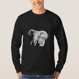 African Bush Elephant Teckning T-shirt