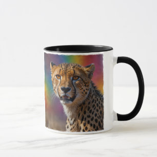 African Cheetah Porträtt Mugg