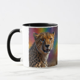 African Cheetah Porträtt Mugg