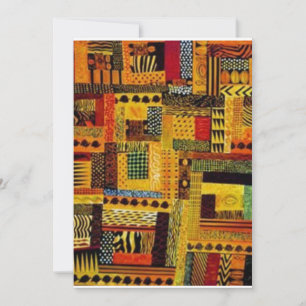 African Colorful Mönster Spara Datumet