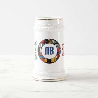 African Colorful Mosaic Stein Sejdel