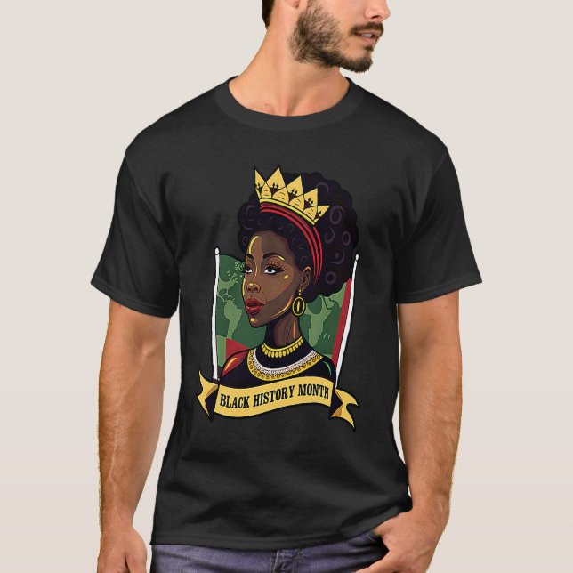 African Continent Black History  2 T Shirt (Framsida)